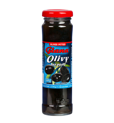 Španielske čierne olivy bez kôstky v slanom náleve 